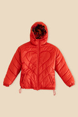 Vintage Wave Reversible Puffer Jacket