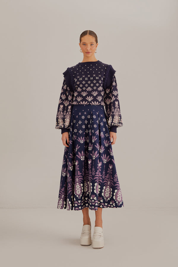 FARM-AINIKA MARTINA KNIT SWEATER-JUST BRAZIL