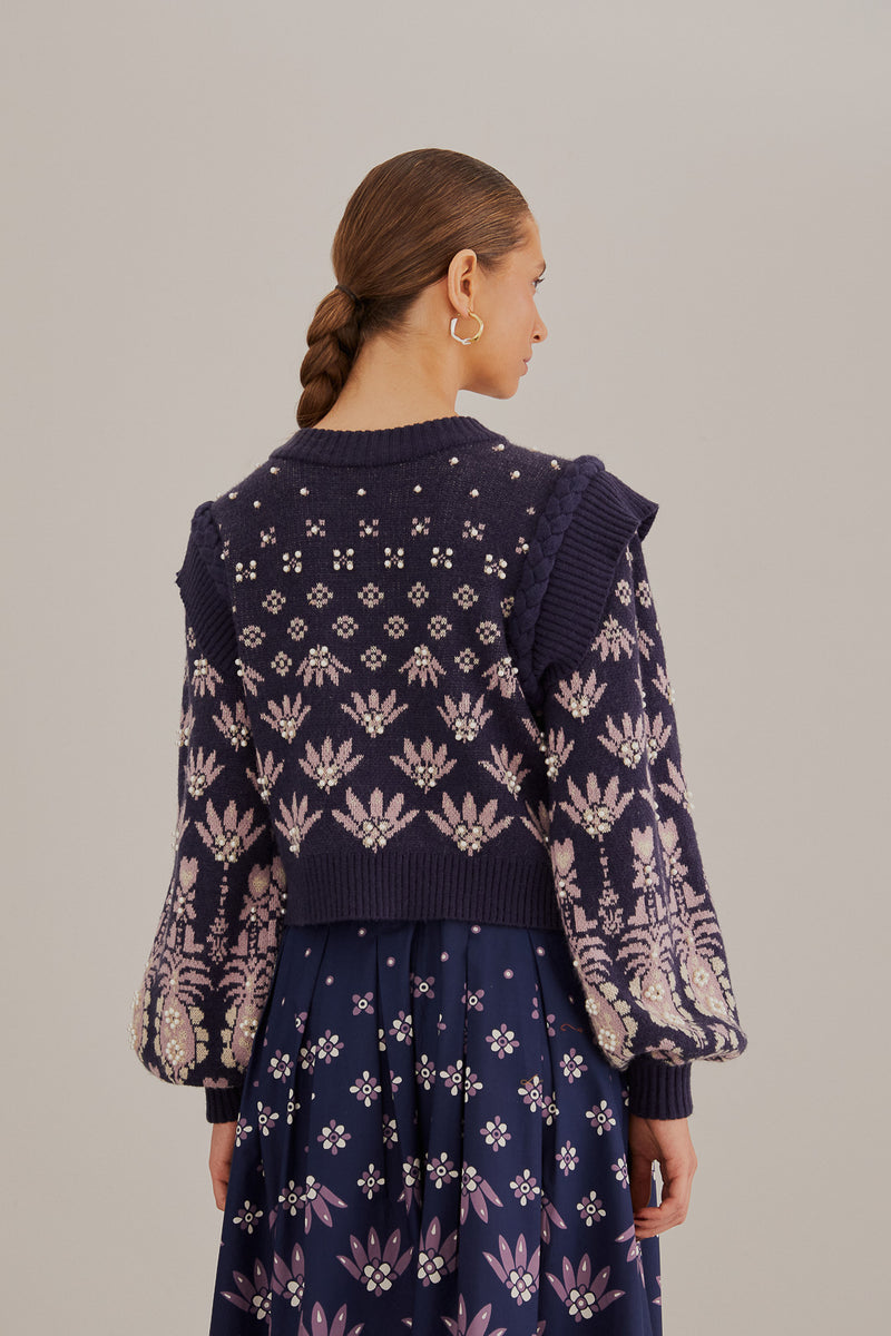 FARM-AINIKA MARTINA KNIT SWEATER-JUST BRAZIL