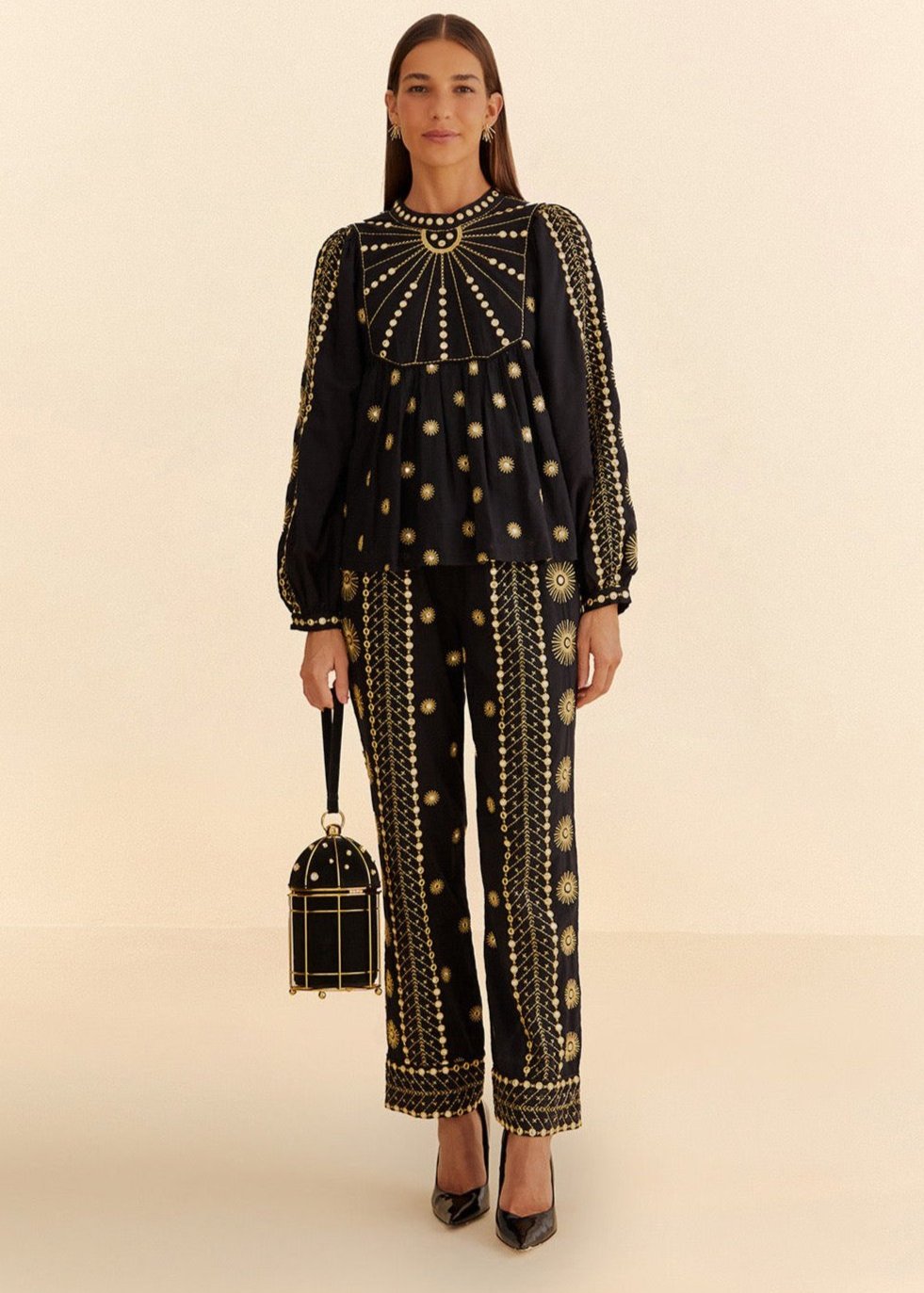 Sun Embroidered Blouse
