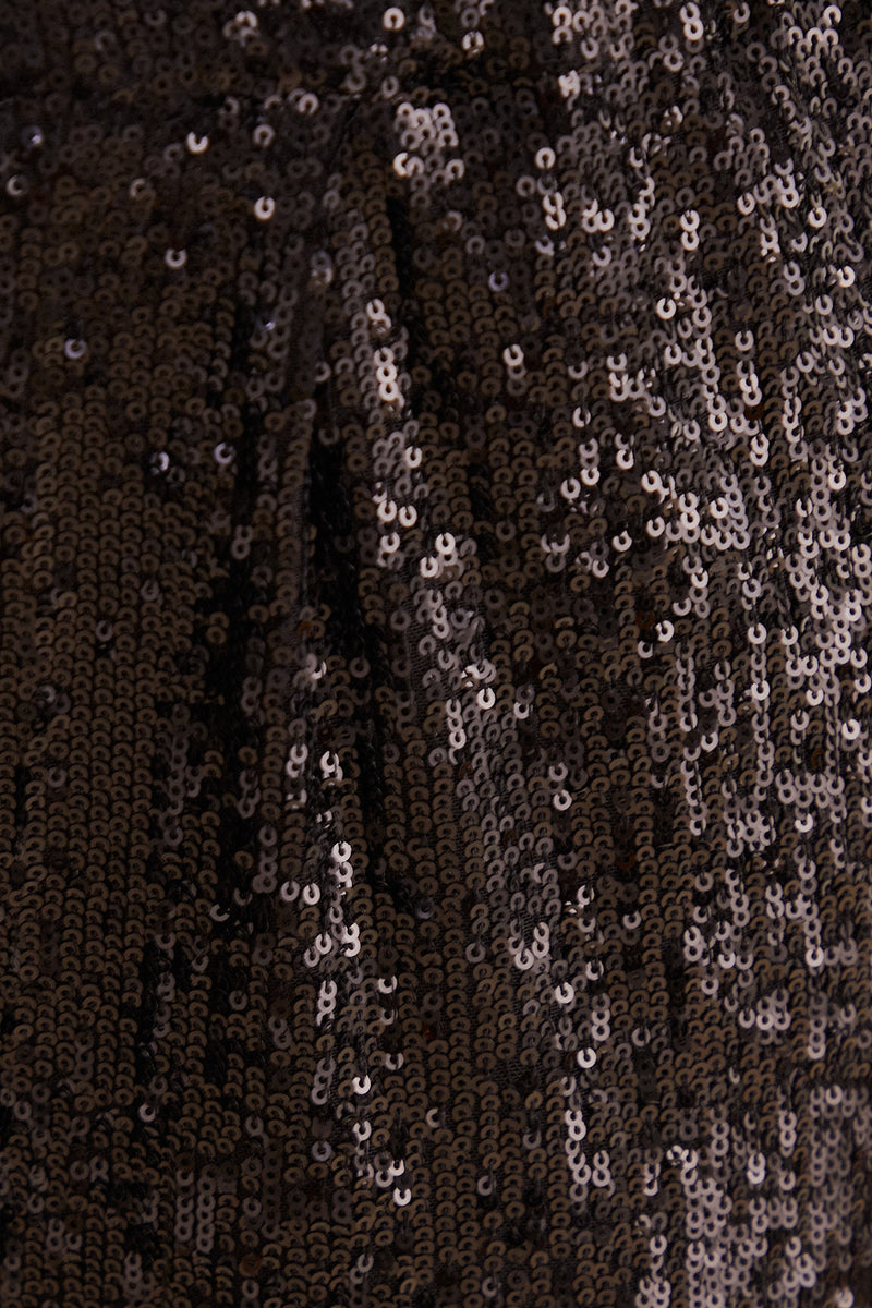 FARM-BLACK SEQUIN PIJAMA PANTS-JUST BRAZIL