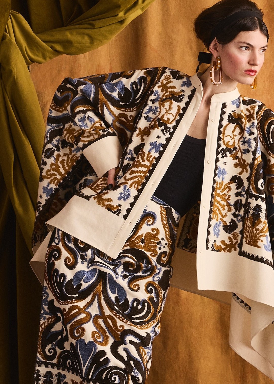 Pencil Corsini Jacquard Skirt