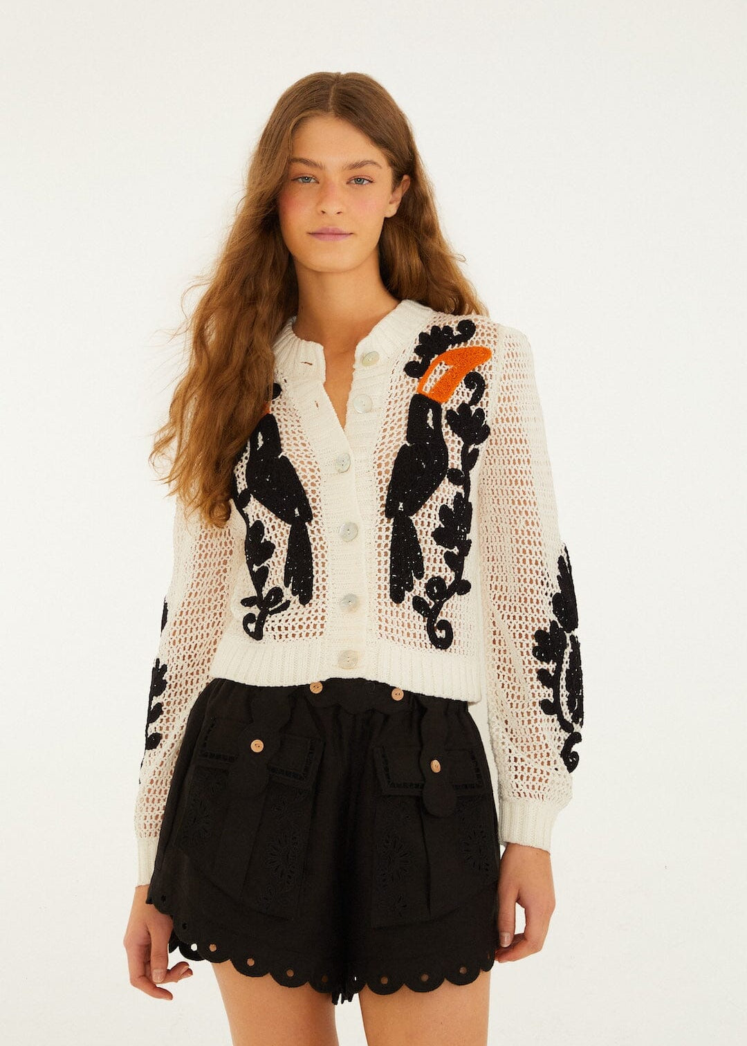 Toucan Crochet Cardigan