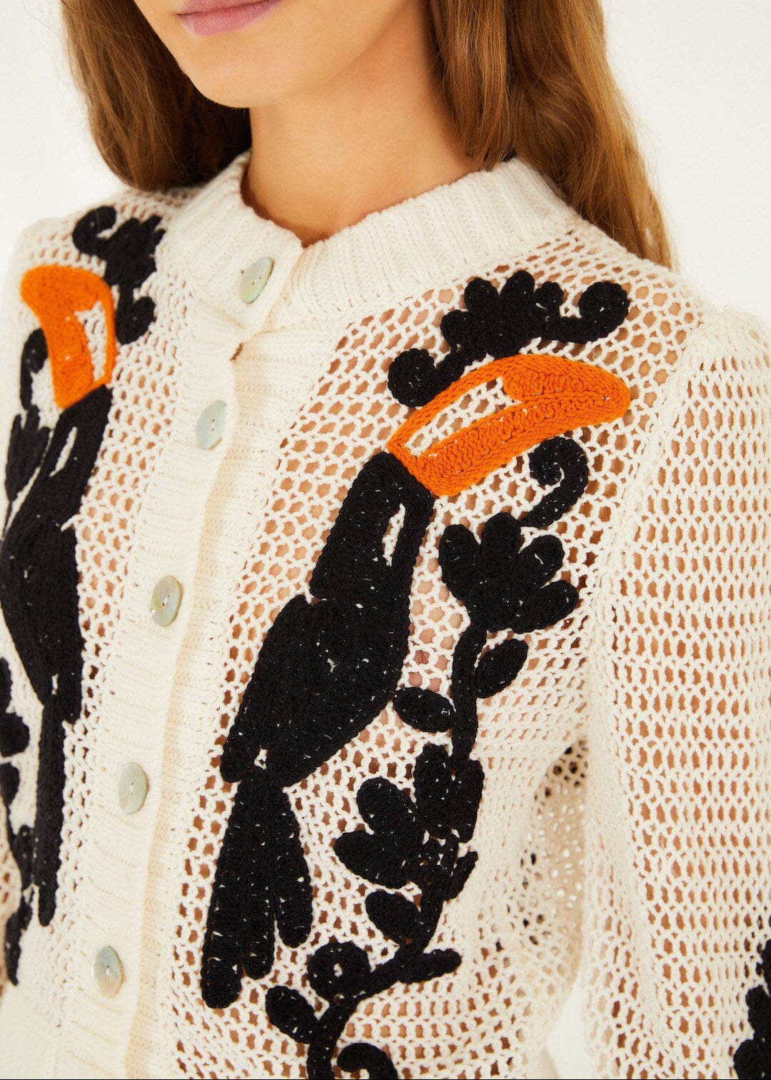 Toucan Crochet Cardigan