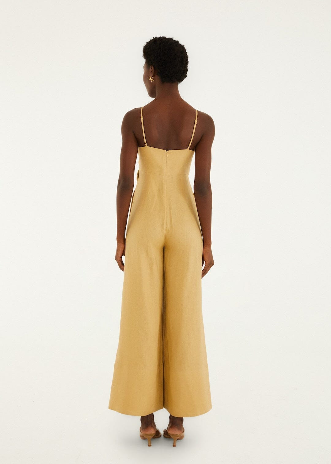 Sand Flowered Jumpsuit