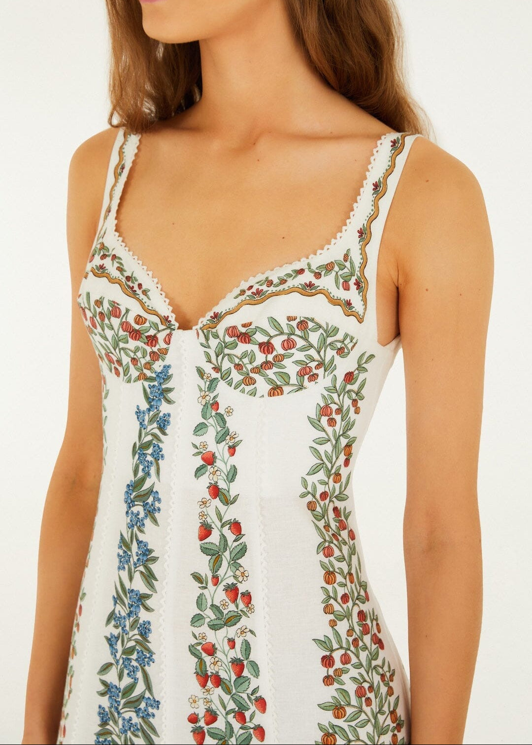 Fruit Beauty Off-White Maxi Dress