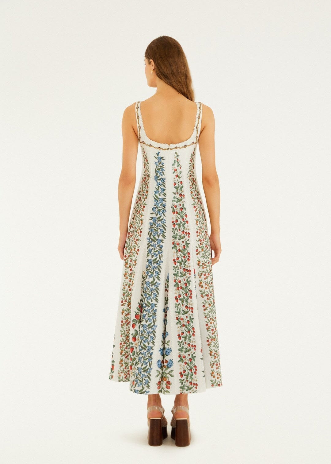 Fruit Beauty Off-White Maxi Dress