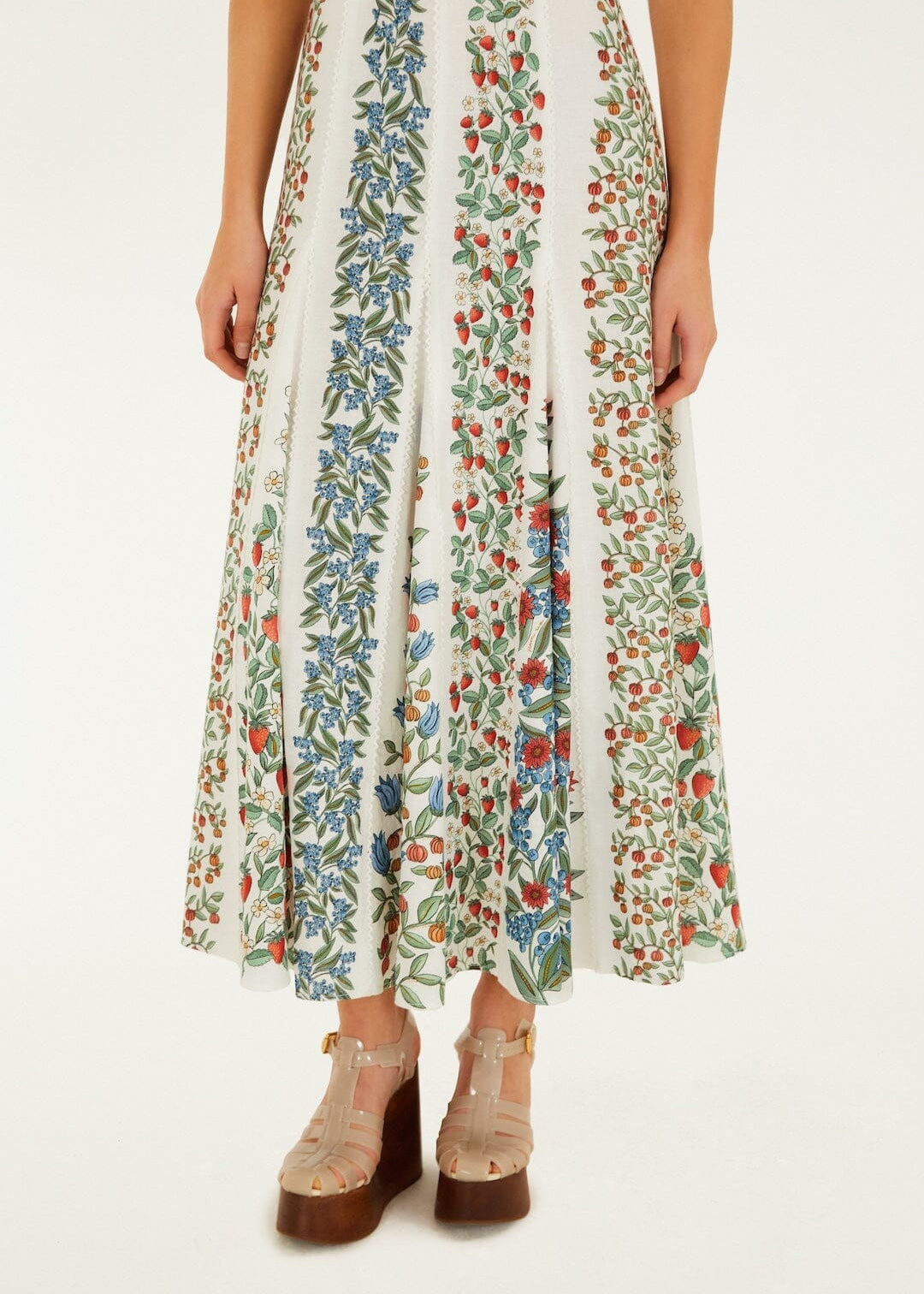Fruit Beauty Off-White Maxi Dress