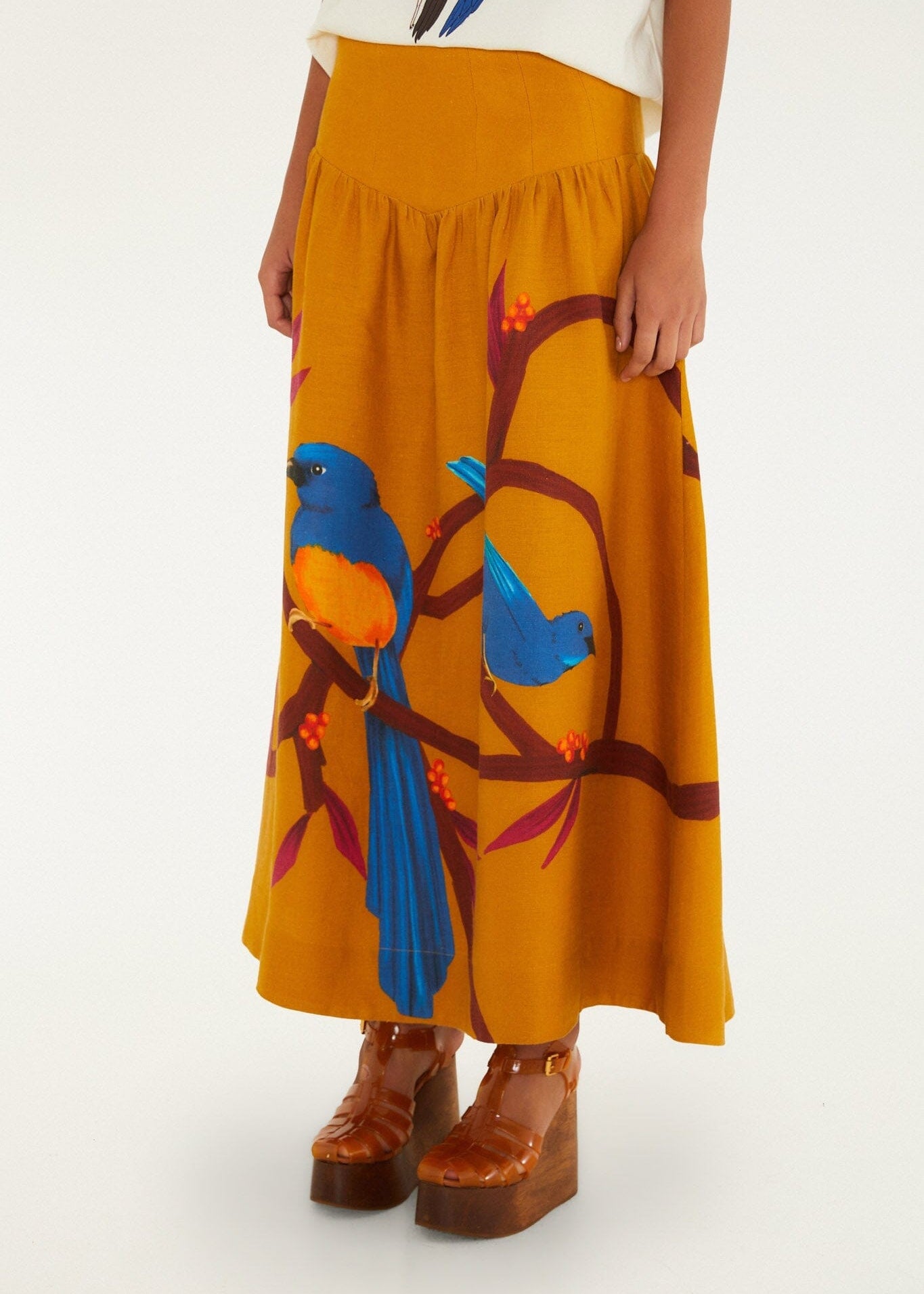 Brown Maxi Skirt