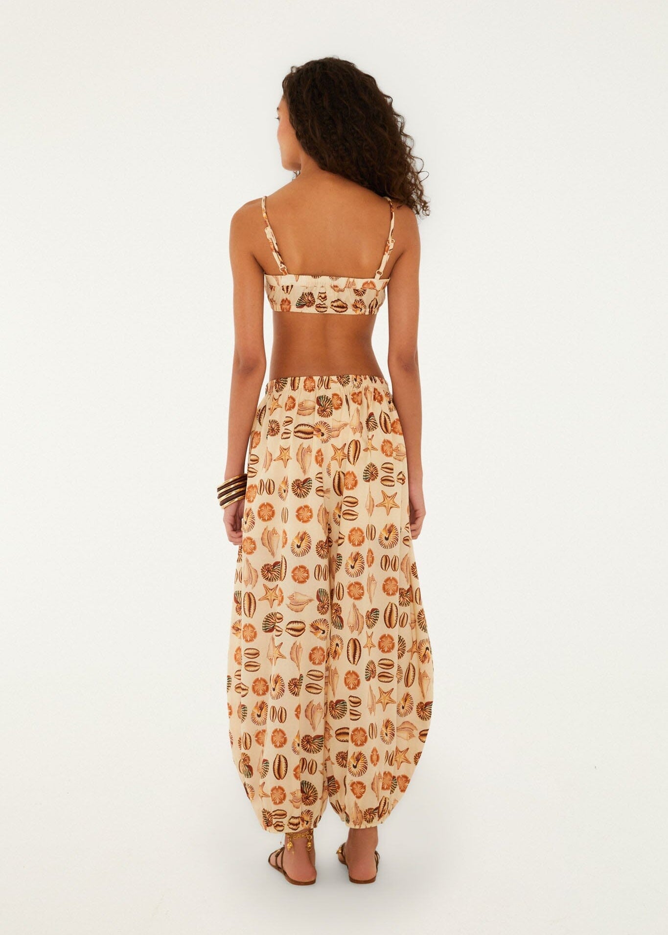 Marine Shells Sand Baloon Pants
