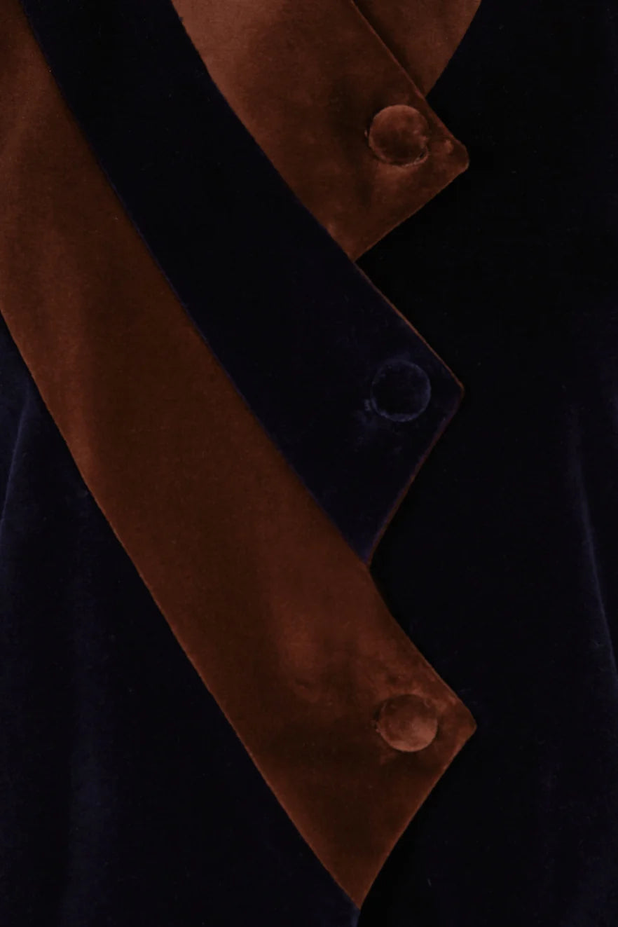 Navy Tricolor Blazer