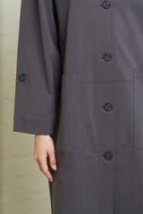Trench Coat Buttons Dark Grey