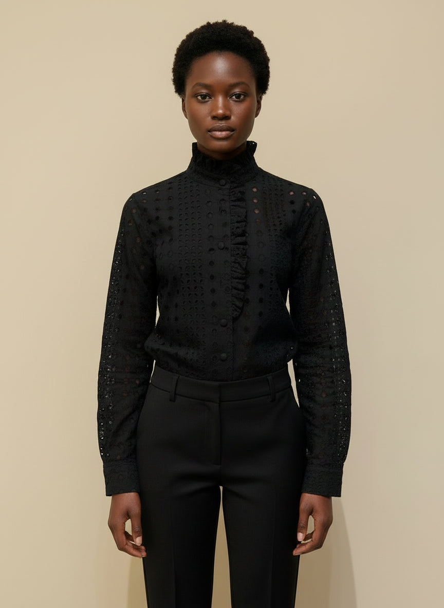 Olivia Rechelier Black Blouse