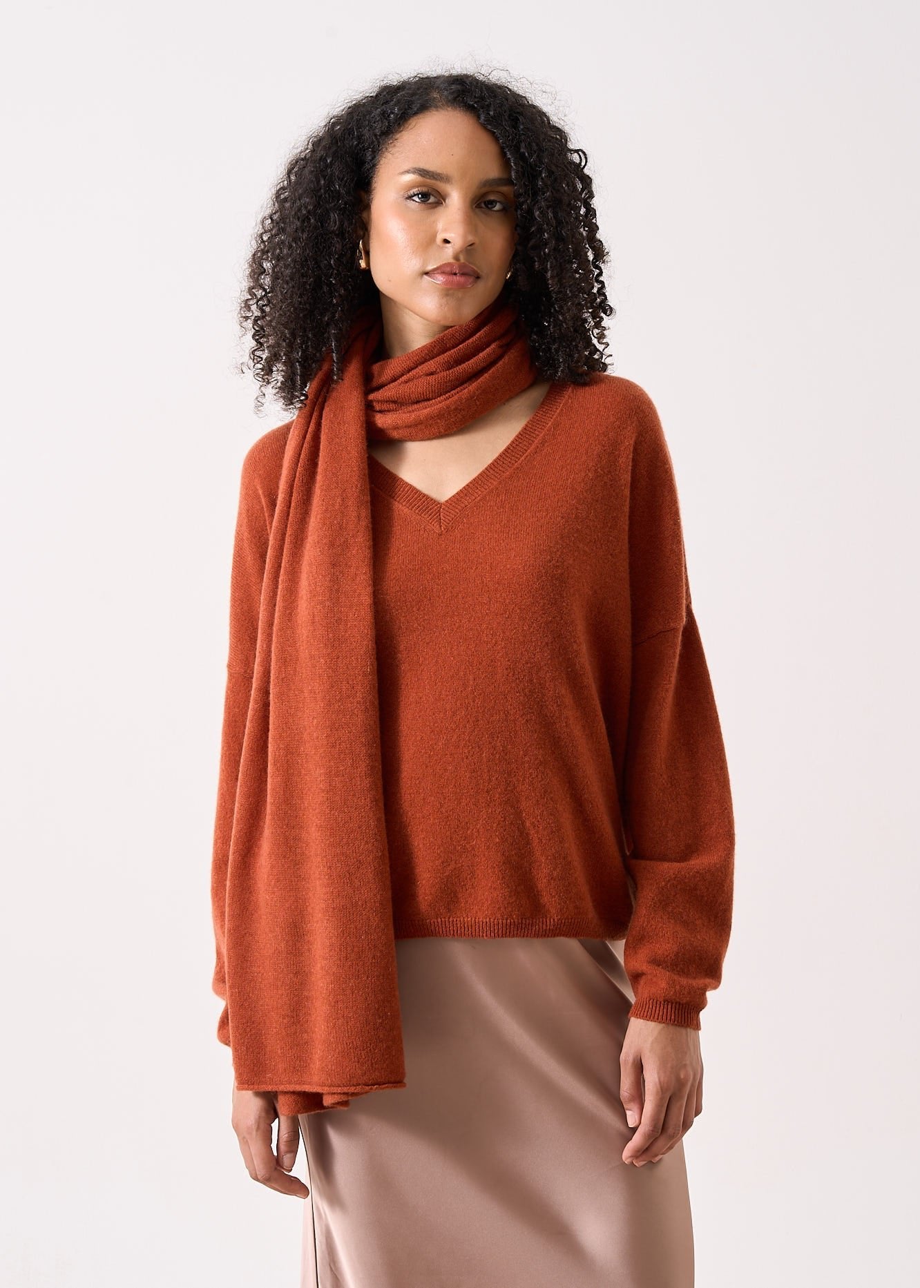 Infinity Cinnamon Scarf