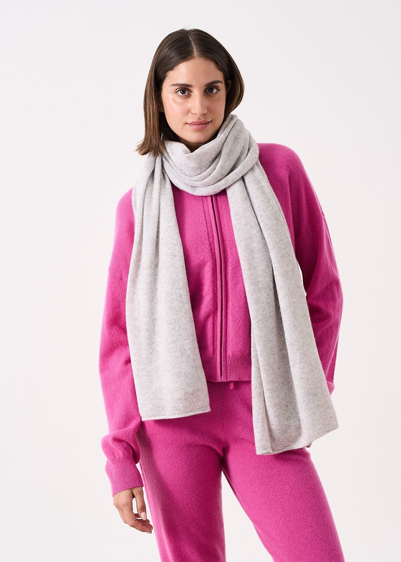 Infinity Light Grey Scarf