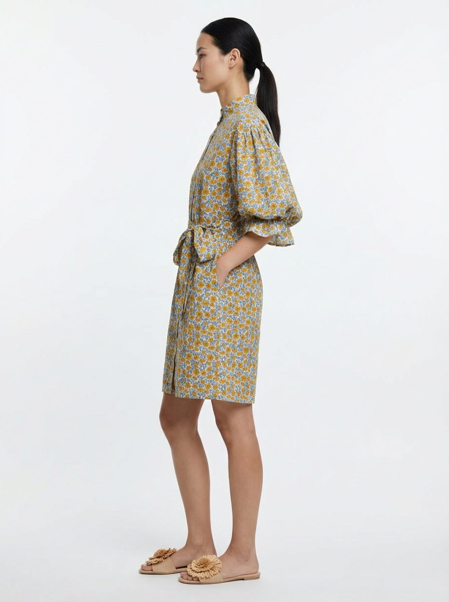 Alice Liberty Yellow Flowers Dress