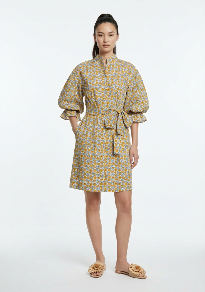 Alice Liberty Yellow Flowers Dress