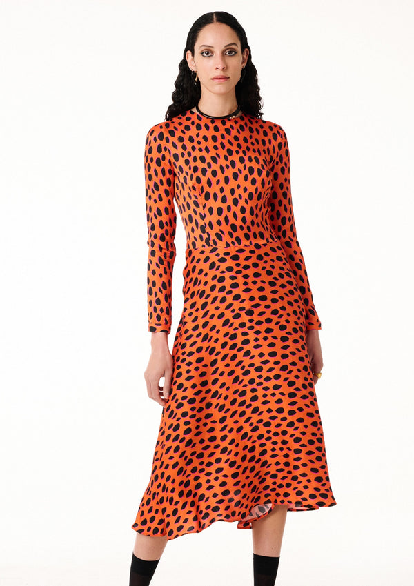 ANNIE P-ELIZA PELLE ORANGE DRESS-JUST BRAZIL