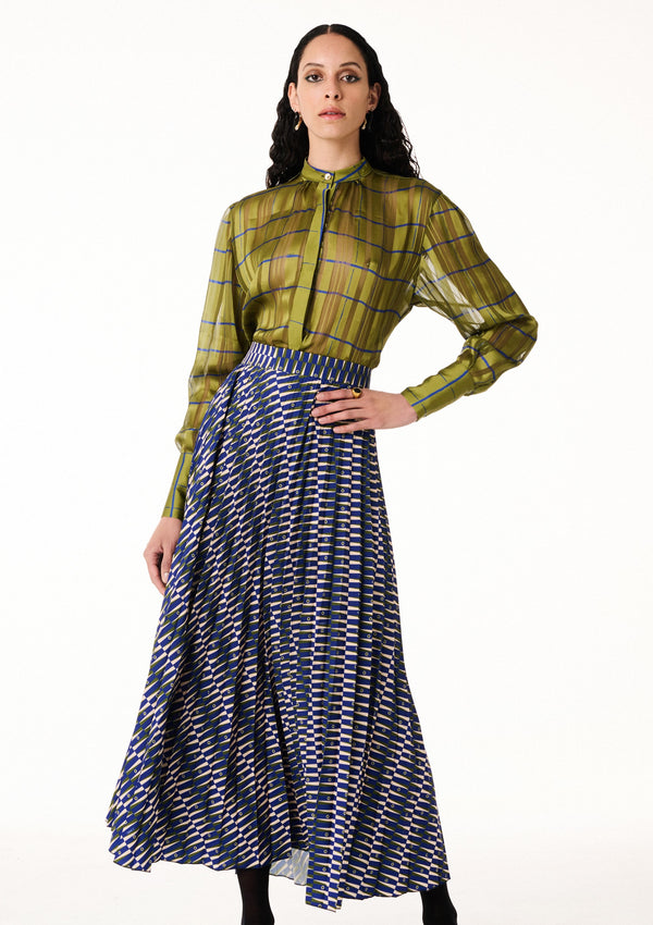 ANNIE P-DOMINO PLEATED SKIRT-JUST BRAZIL