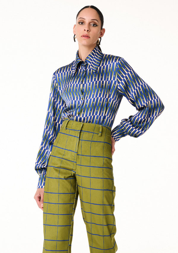 ANNIE P-MARTHA DOMINO SHIRT-JUST BRAZIL