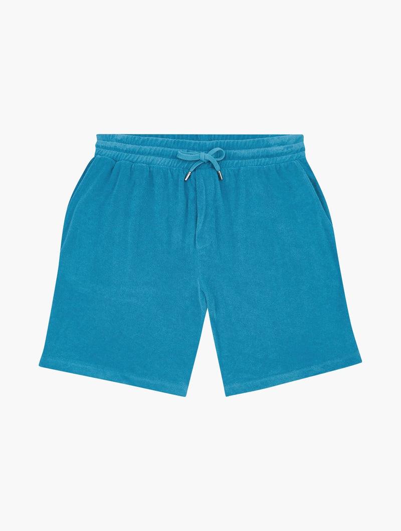 Augusto Terry Sweatshorts Lake Blue