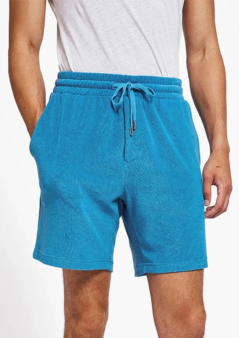 Augusto Terry Sweatshorts Lake Blue