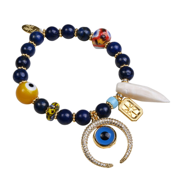 Charm Bracelet With Lapis