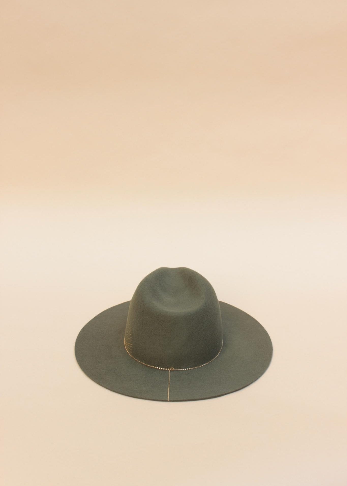 VAN PALMA-BASILE OLIVE HAT-JUST BRAZIL