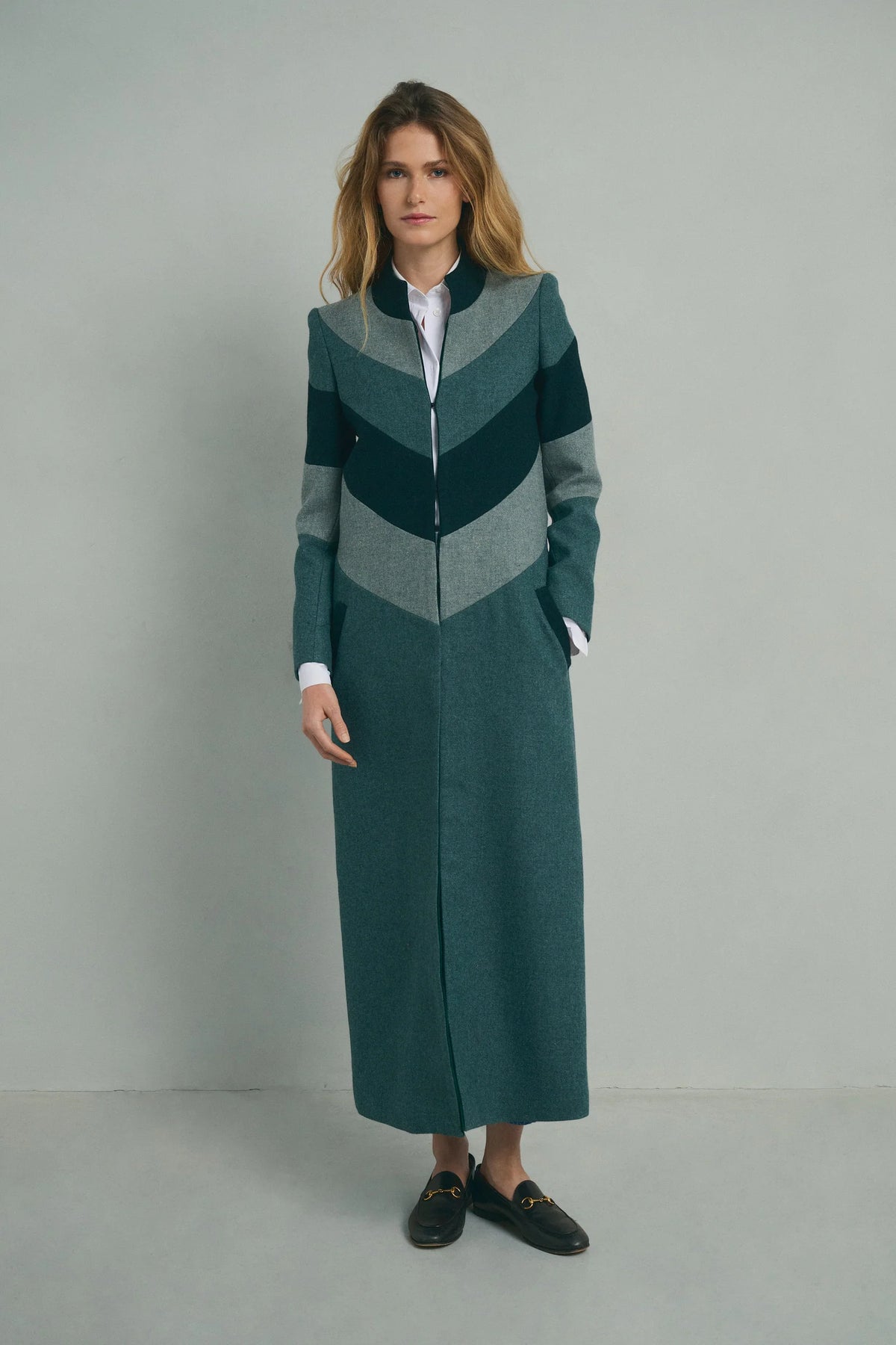 Green Tricolor Coat