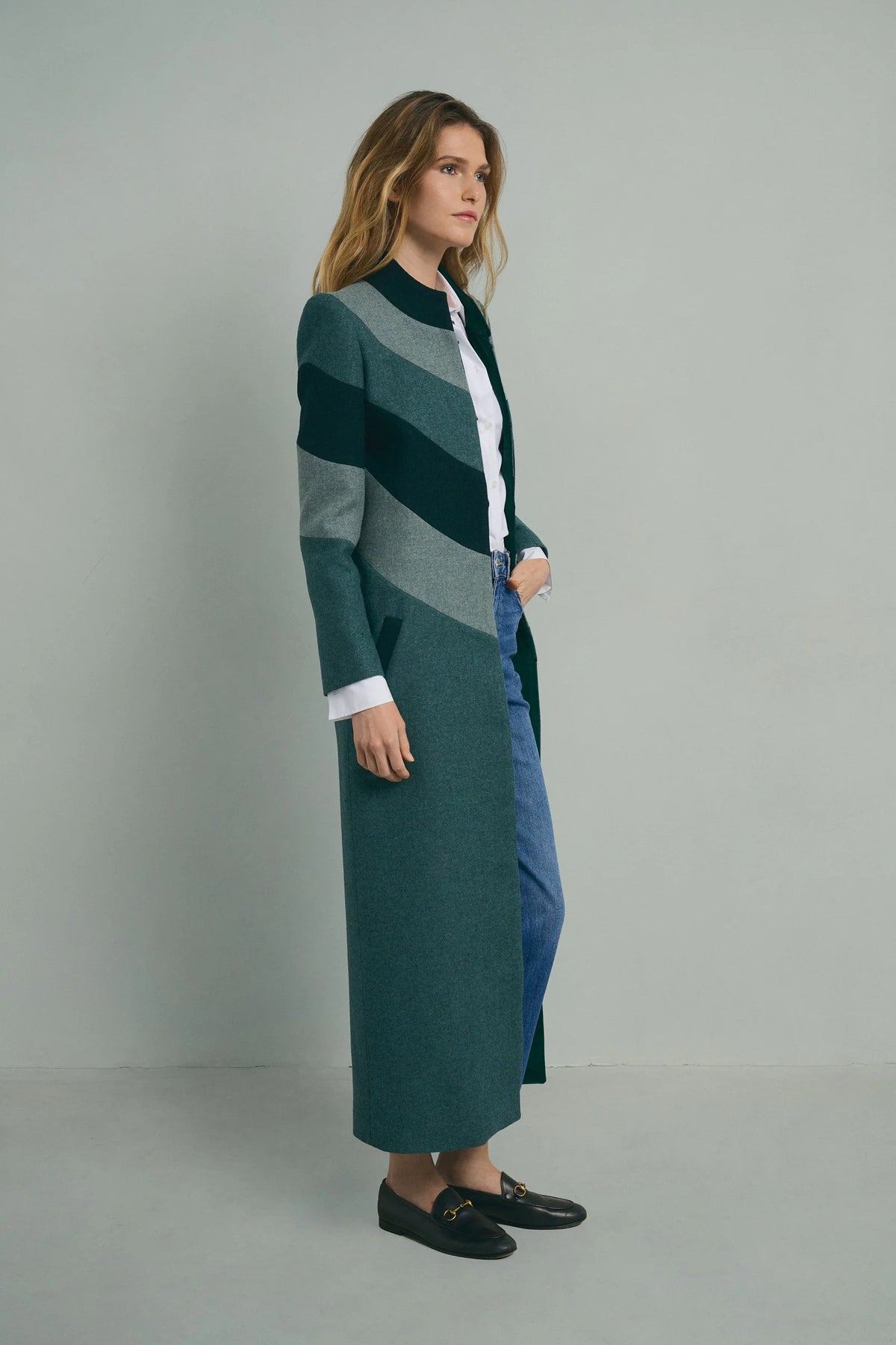 Green Tricolor Coat