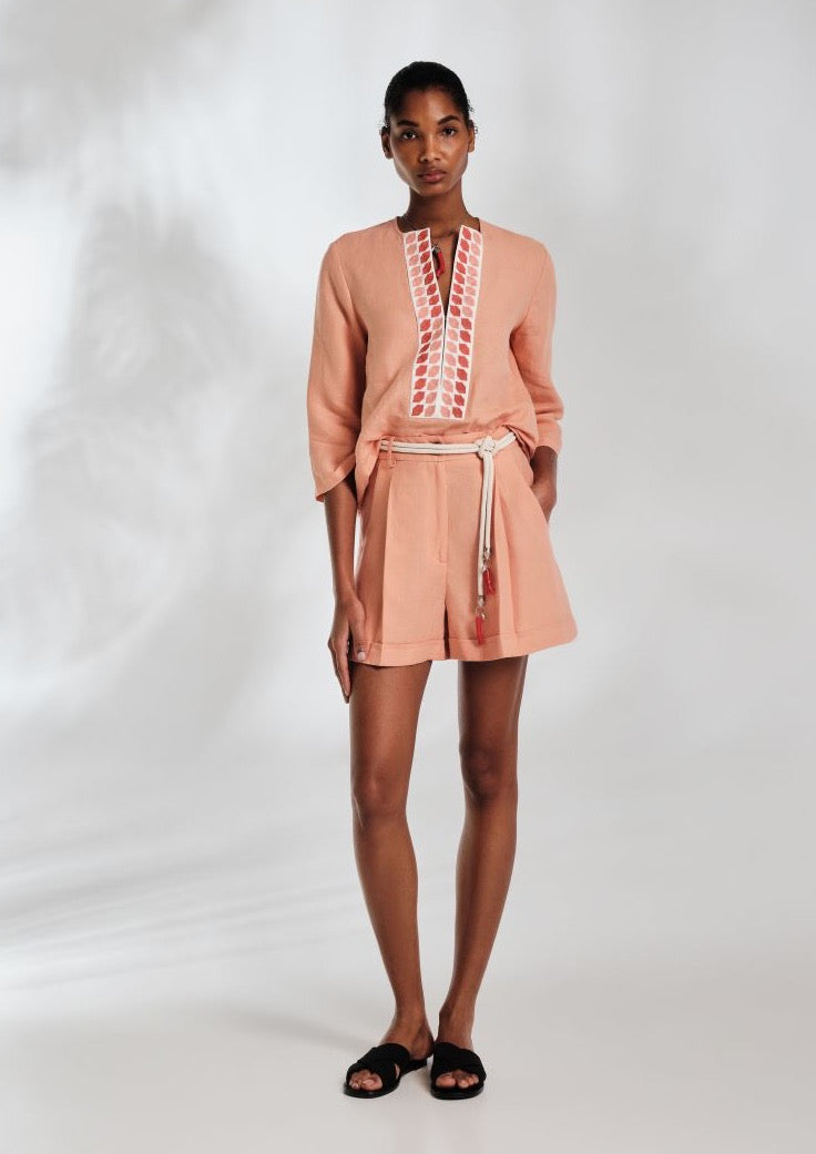 Aeolia Coral Blouse
