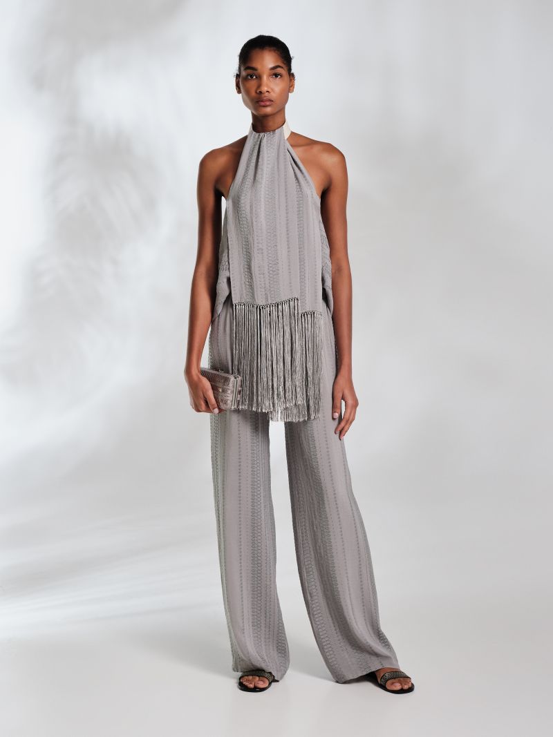 Cyrene Silver Grey Top