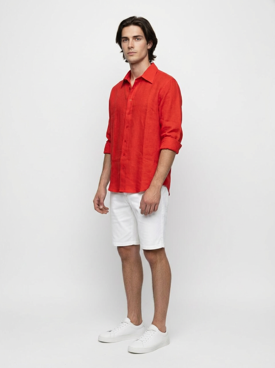Carlos Fire Linen Shirt