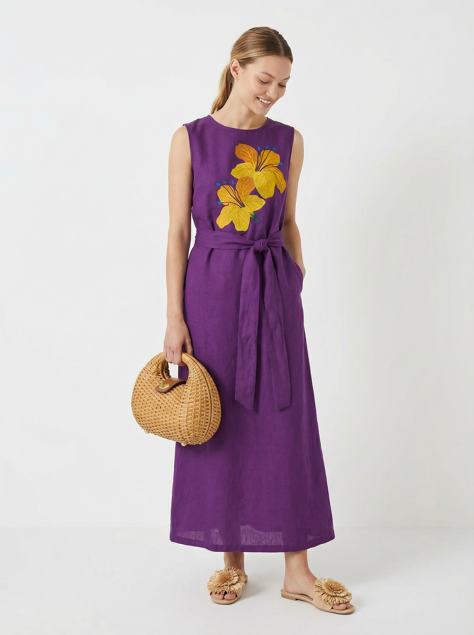 Carlota Violet Dress