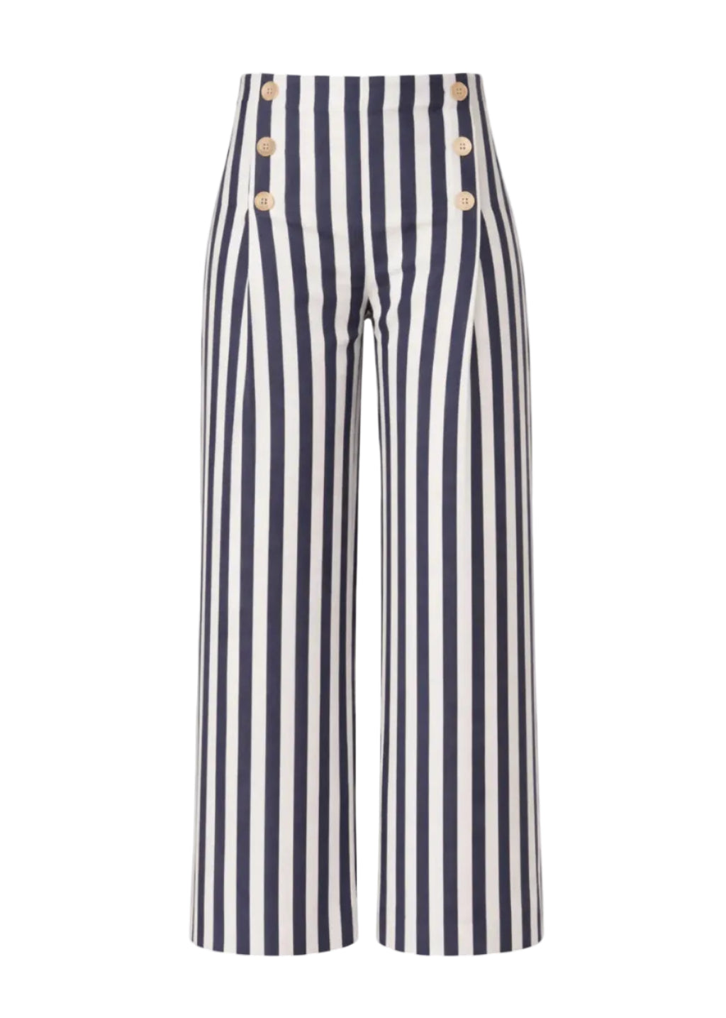 Sailor High Waisted Striped Trousers
