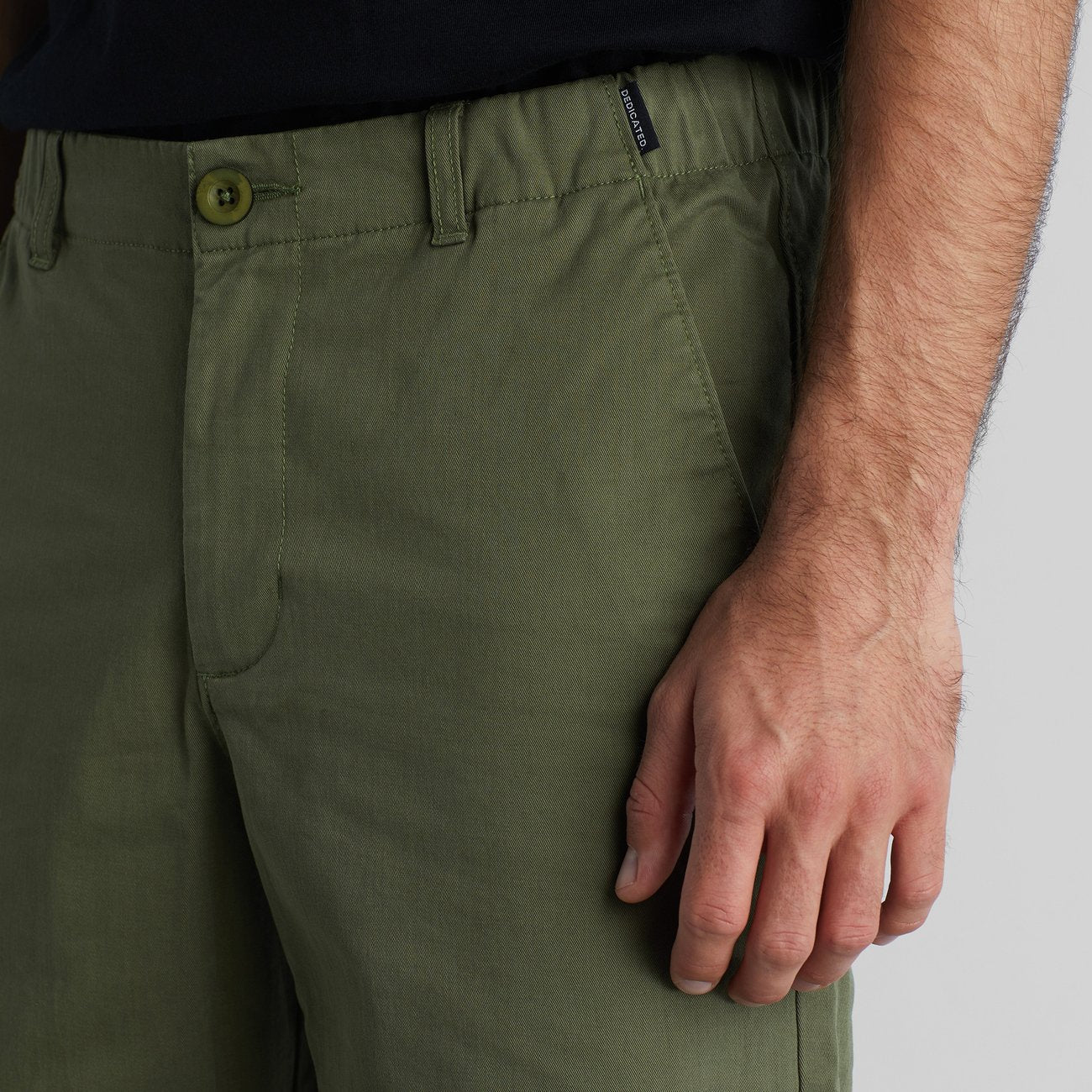 Dedicated-Chino Shorts Nacka Olive Green-Justbrazil