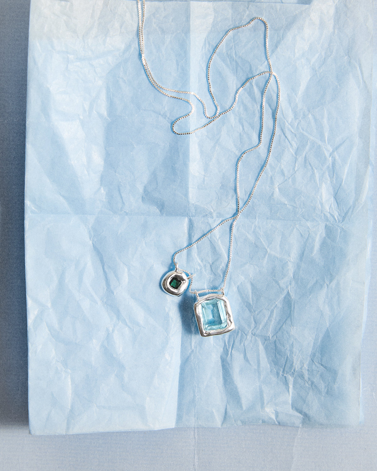 Necklace Willow Topazio Silver