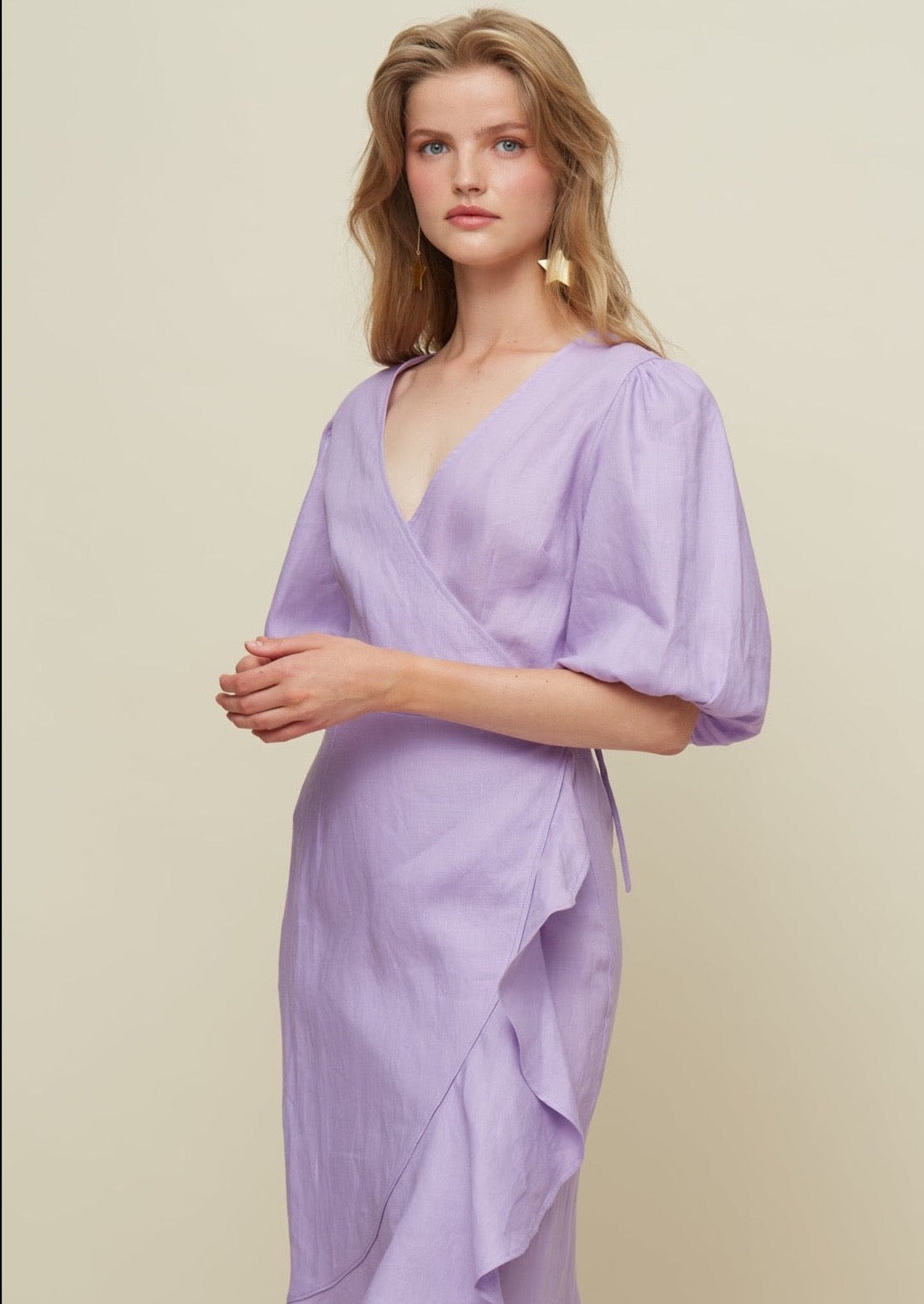 Galeria-Crossed Lilac Dress-Justbrazil