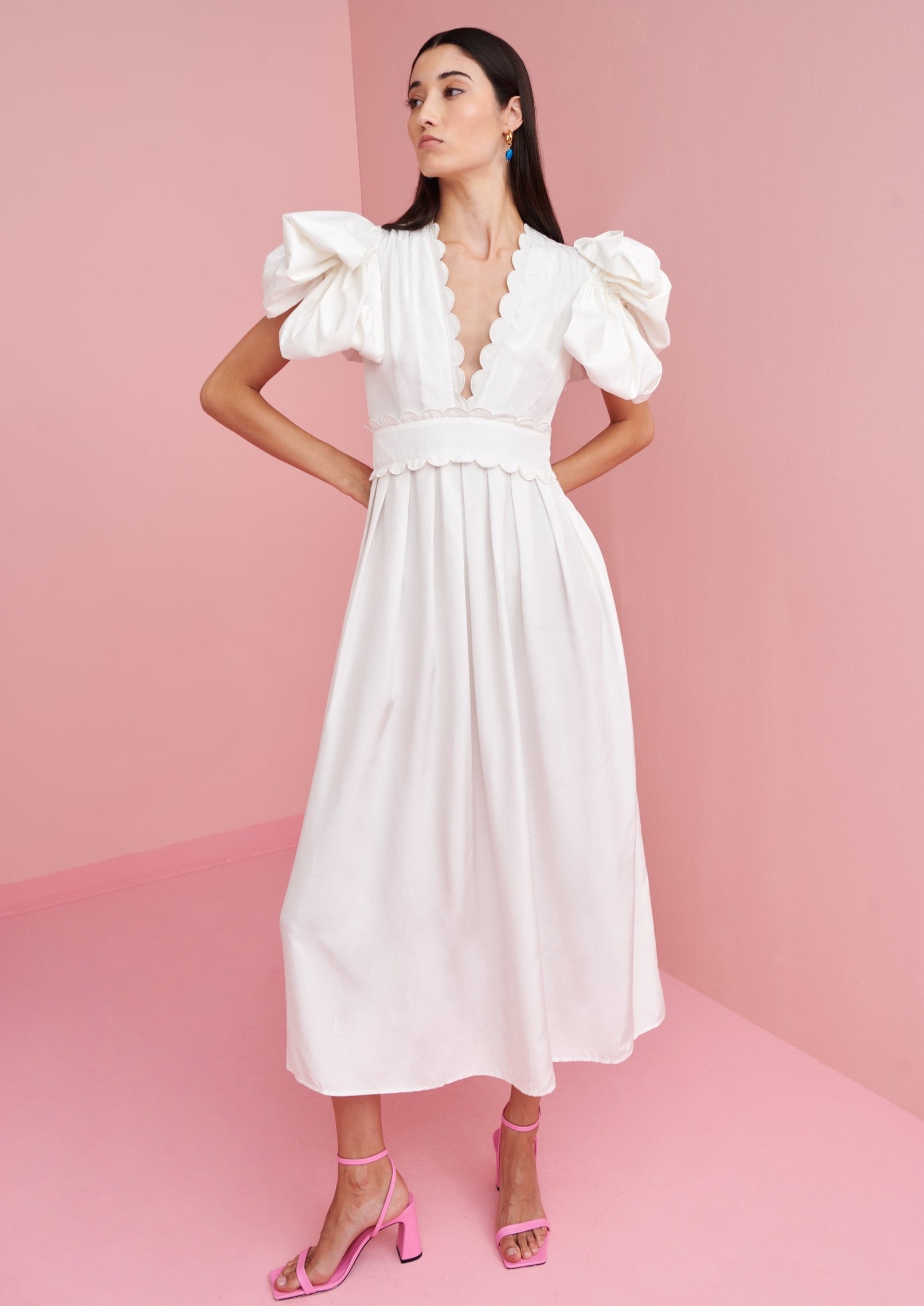 Celia B-Curazao Dress White-Justbrazil