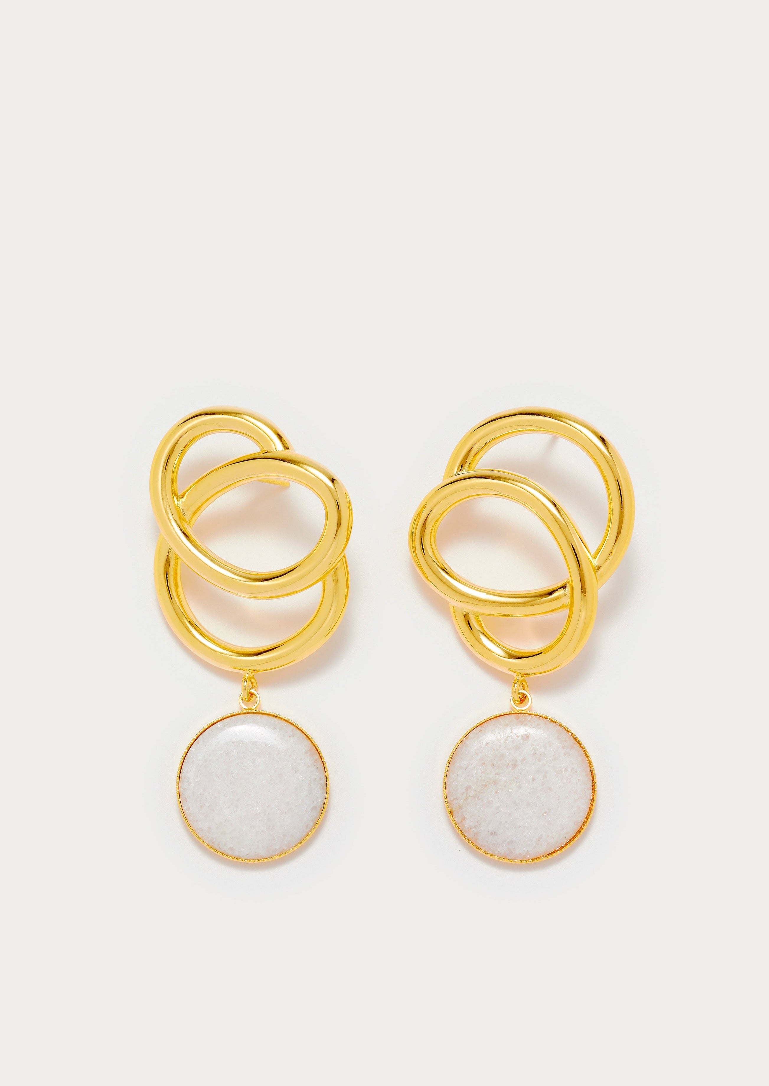Destree-Sonia Icon Stone White Earrings-Justbrazil