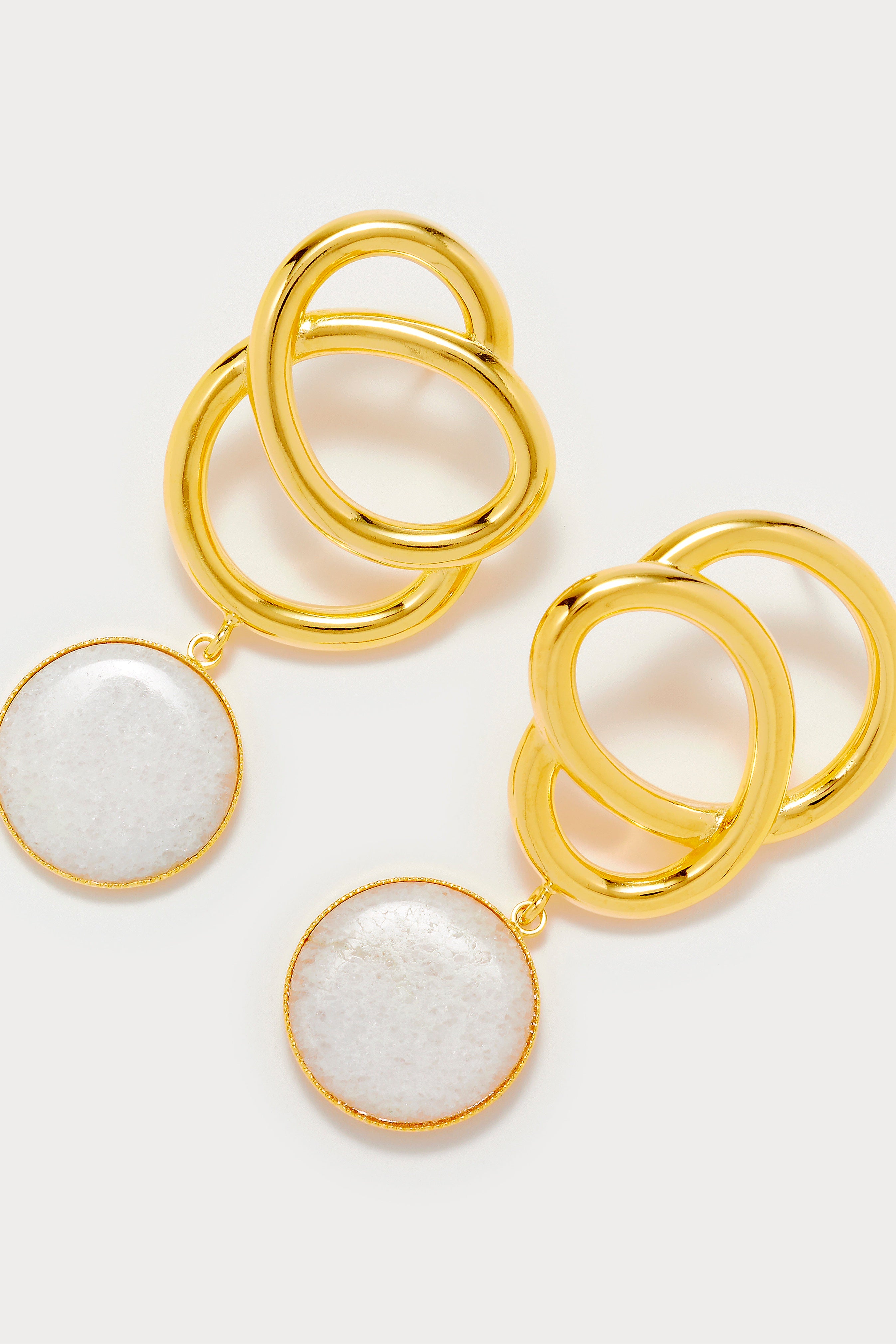 Sonia Icon Stone White Earrings