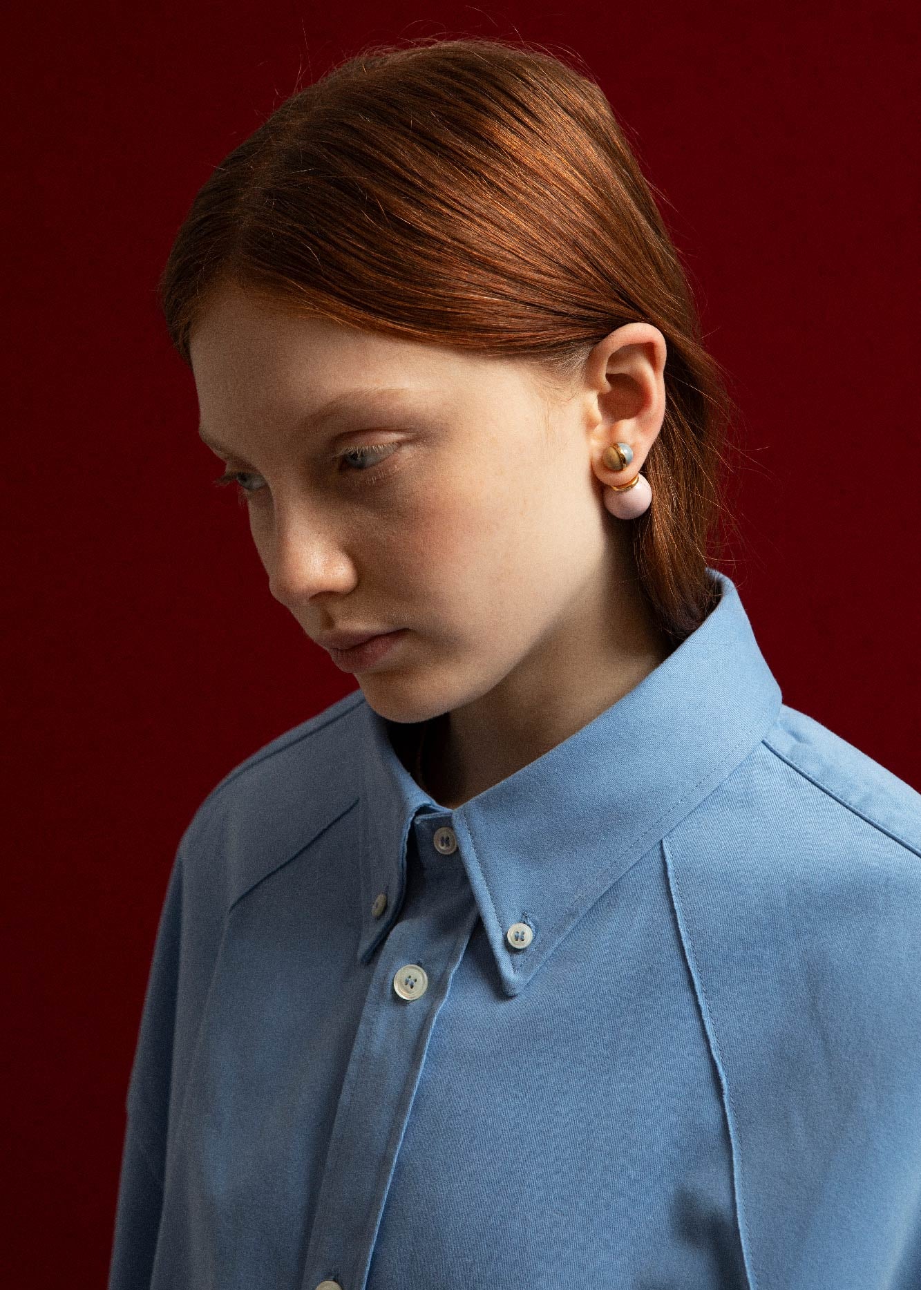 Double Balloon Earrings Pink