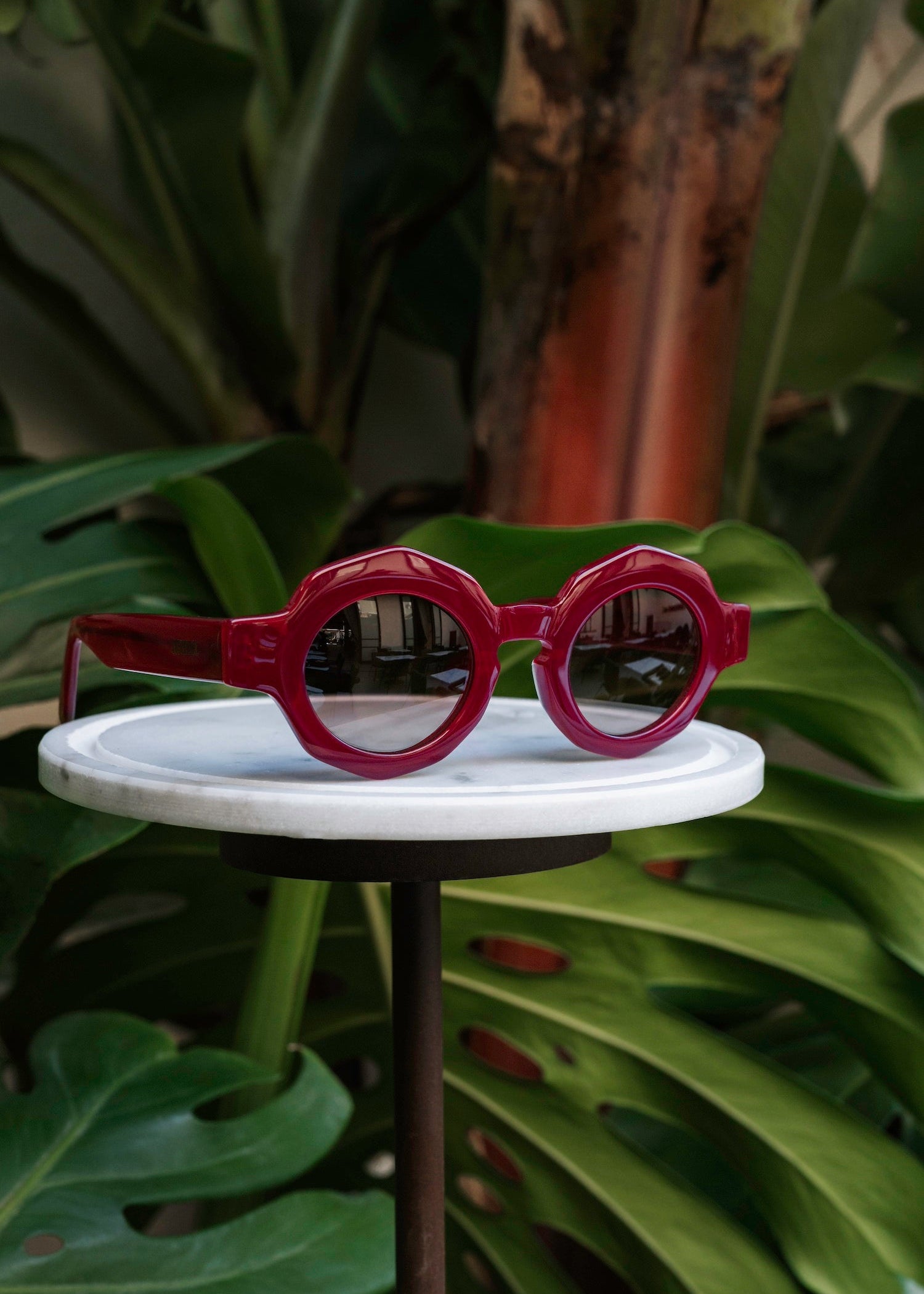 Beldi Burgundy Sunglasses