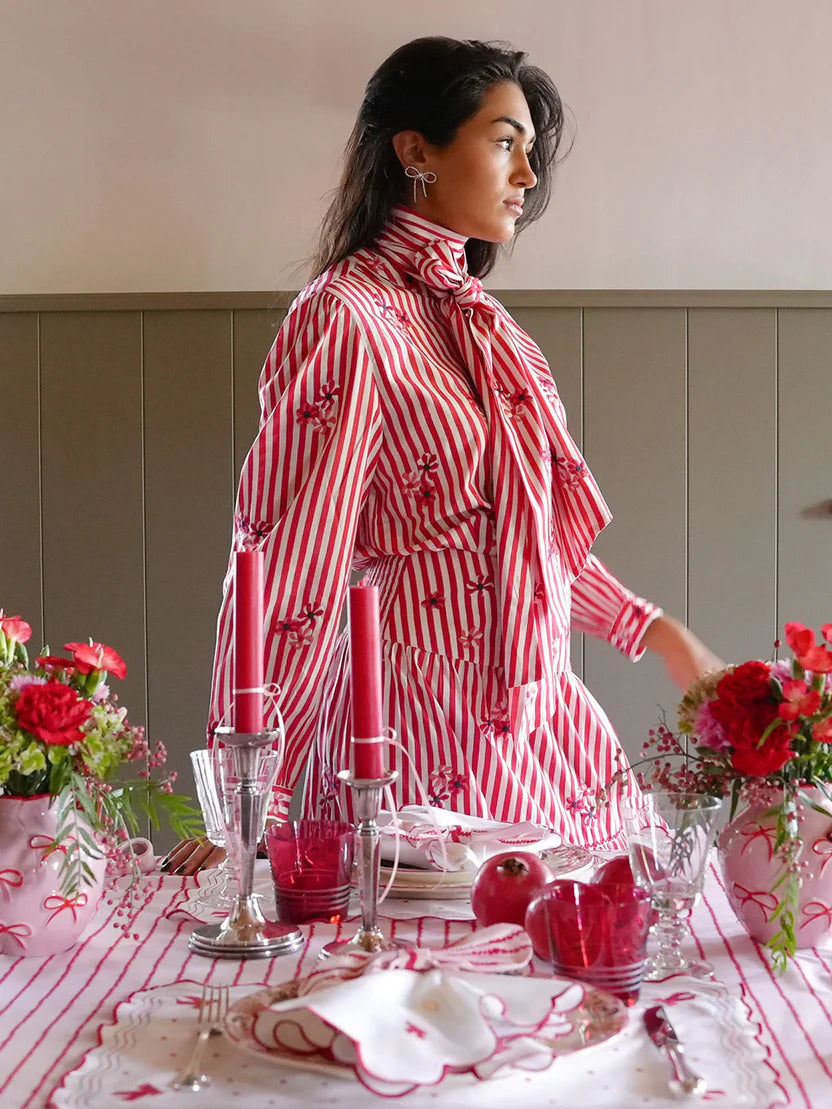 Amaryllis Red Stripes Blouse