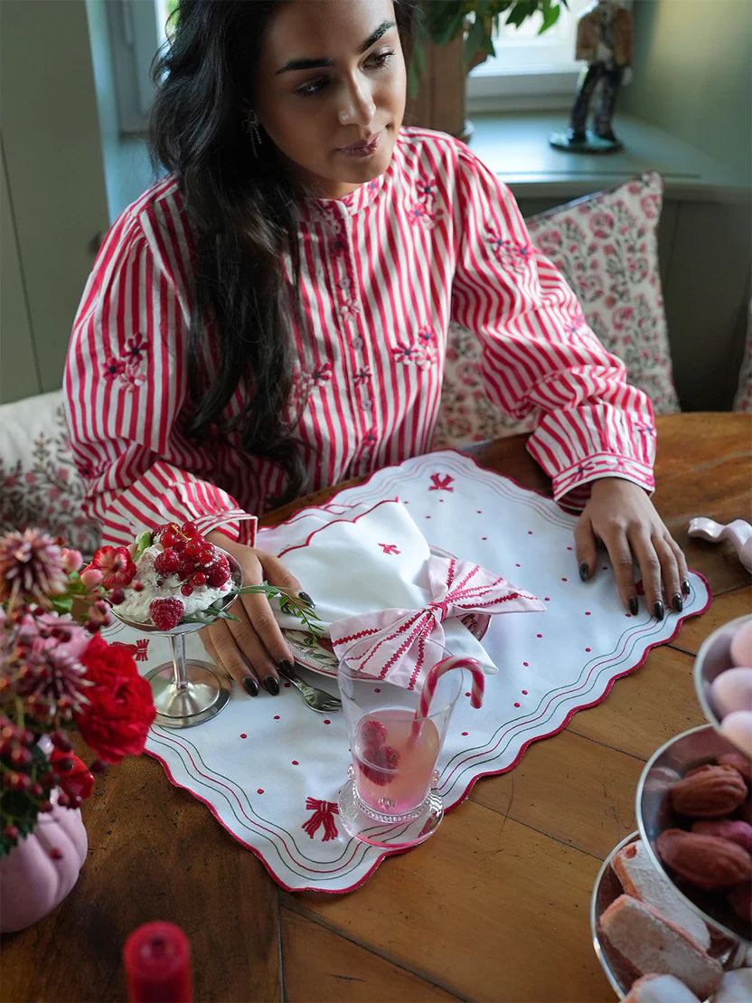 Amaryllis Red Stripes Blouse