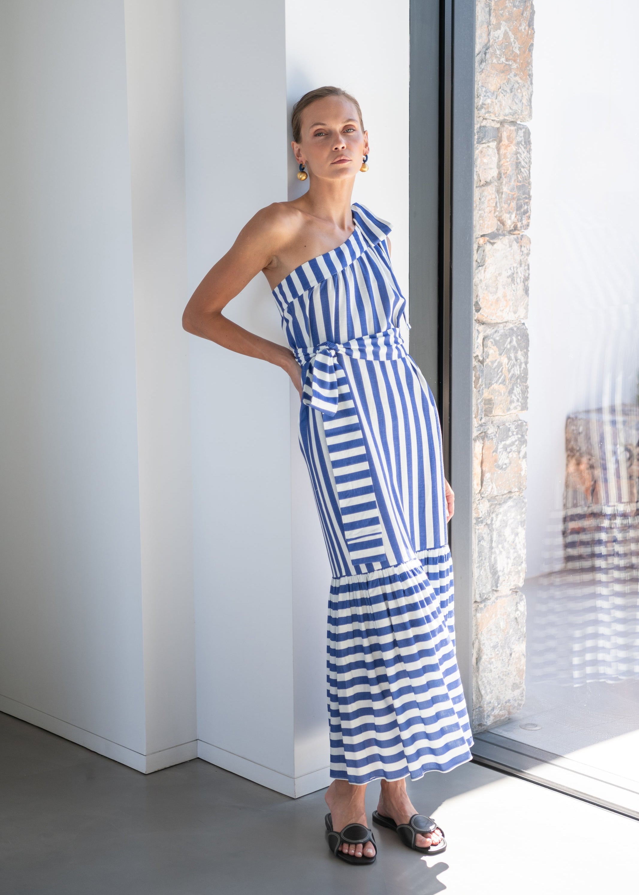 Teresa Blue Stripes Dress