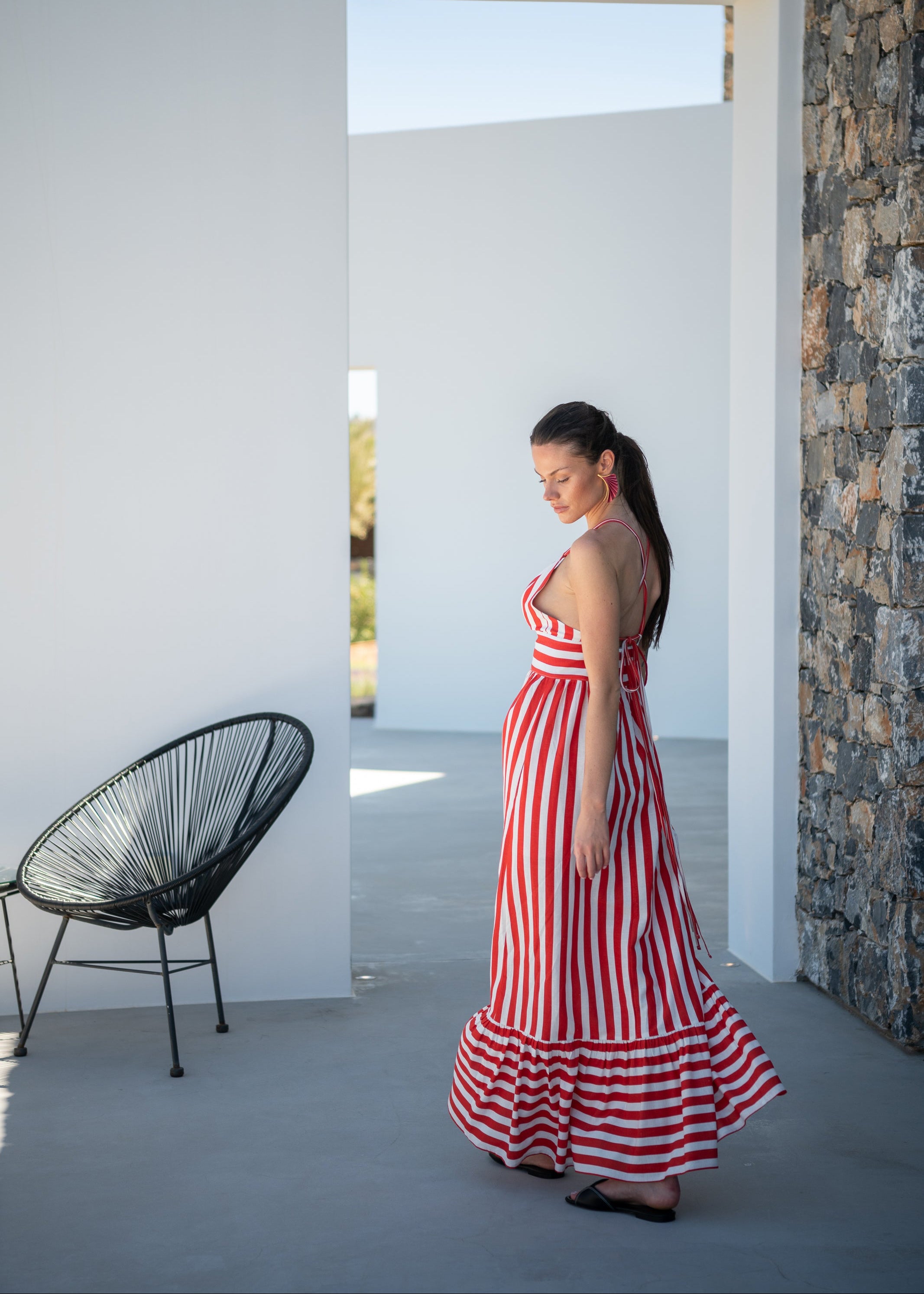 Botanico Red Stripes Dress