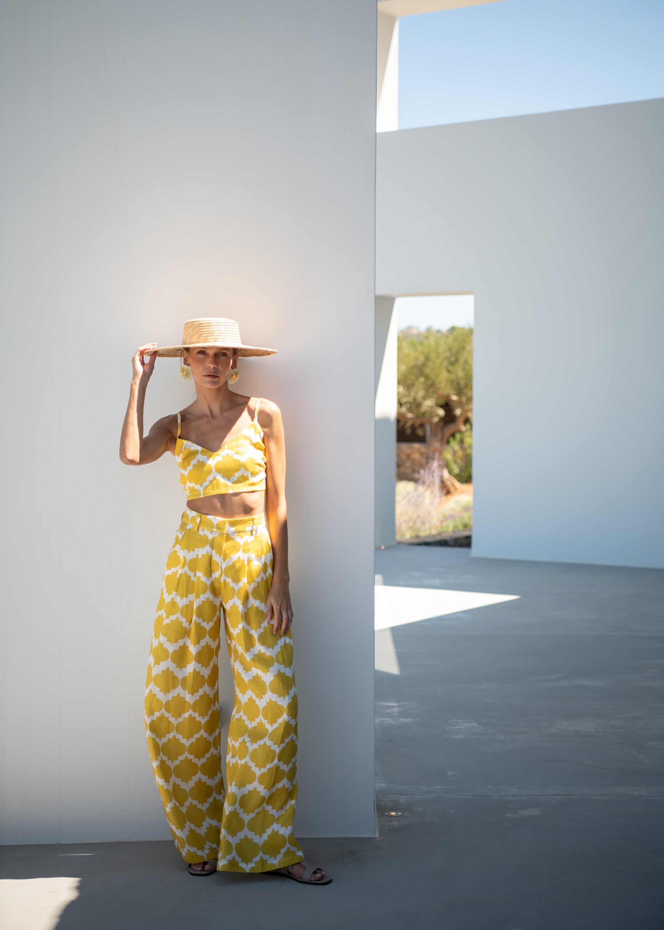 Alexa Rombus Yellow Pants