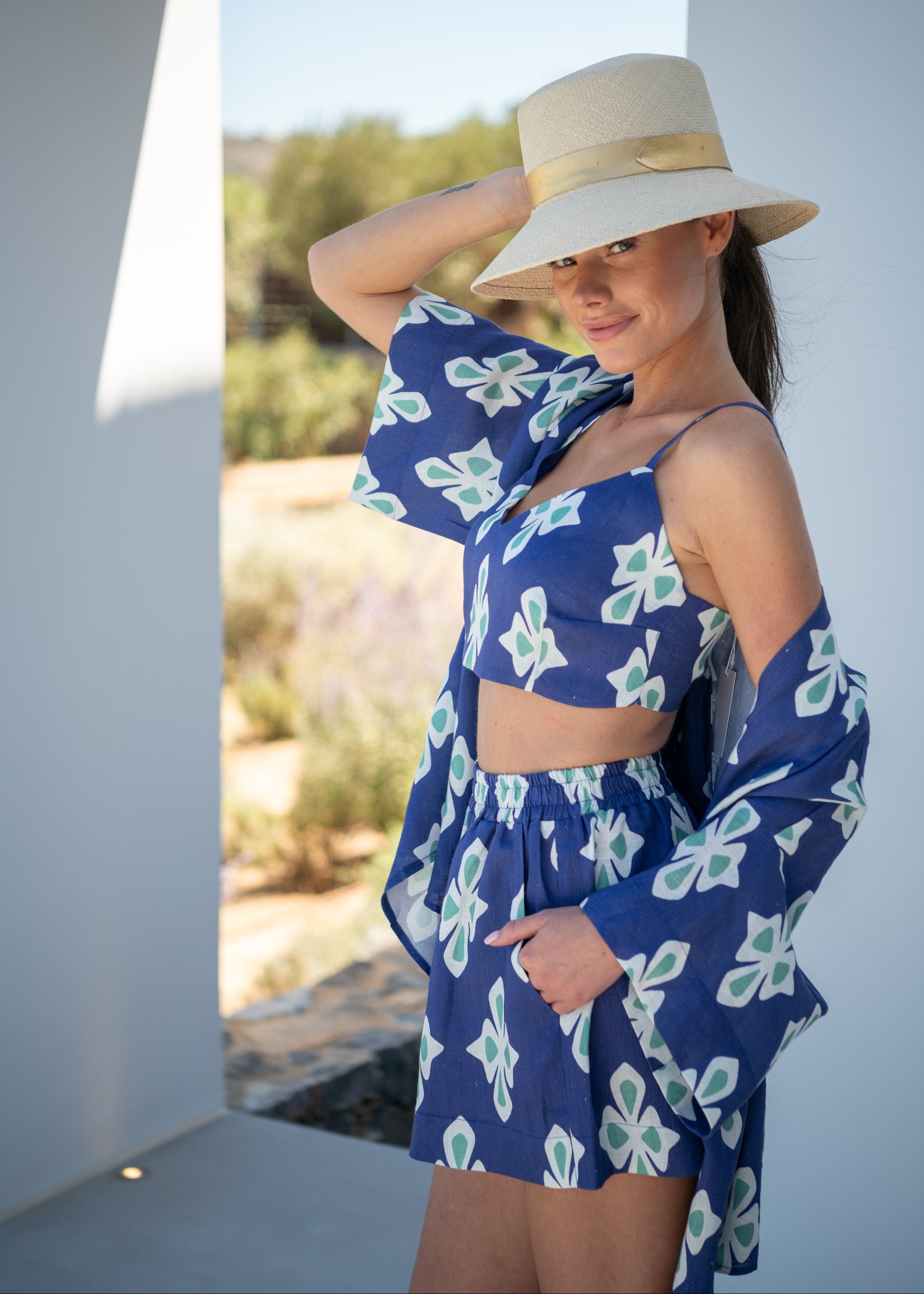 Carol Luly Navy Shorts