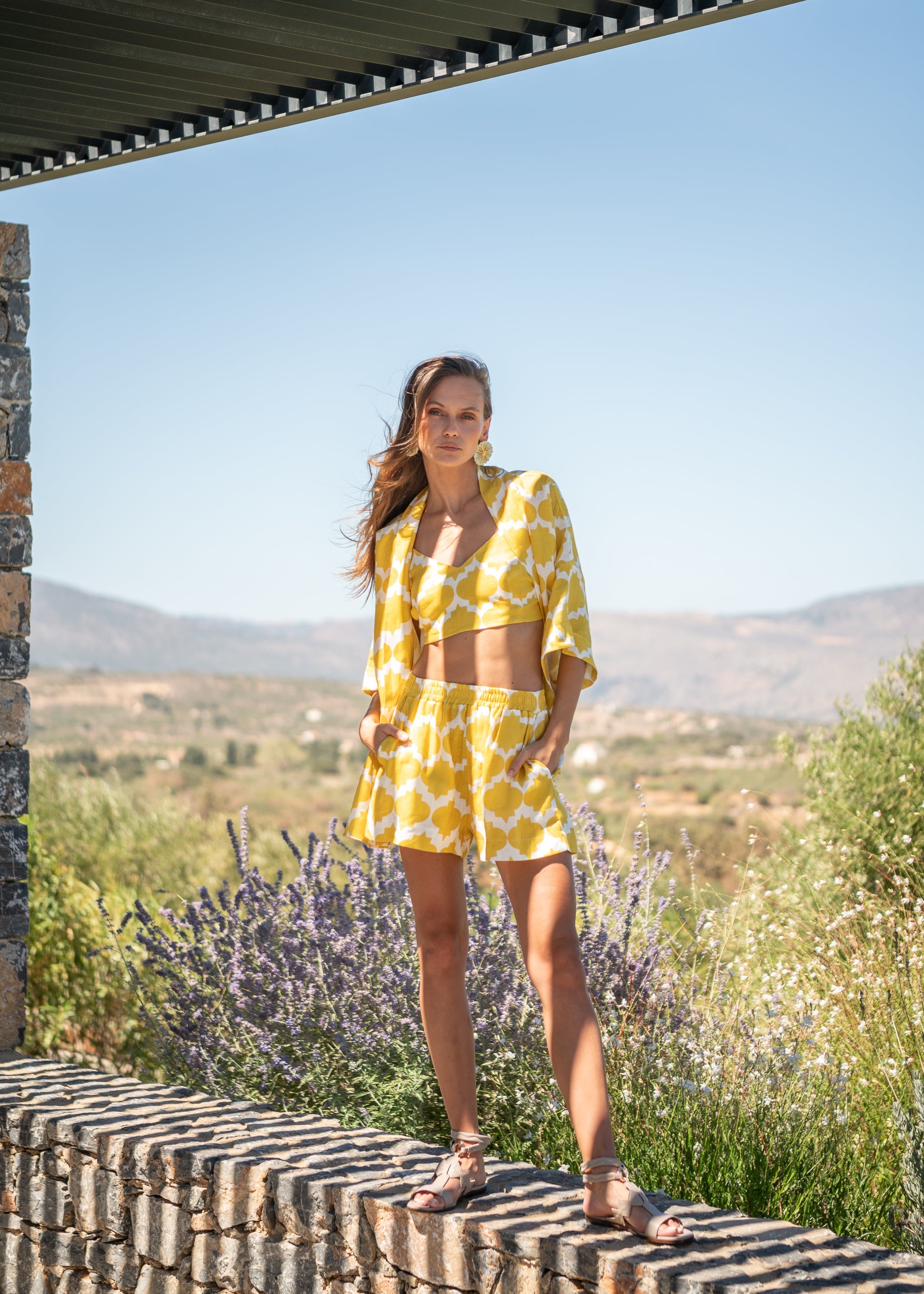 Carol Rombus Yellow Shorts